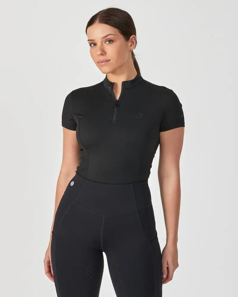 Lt Active Fit Riding Top S/S- Black 1