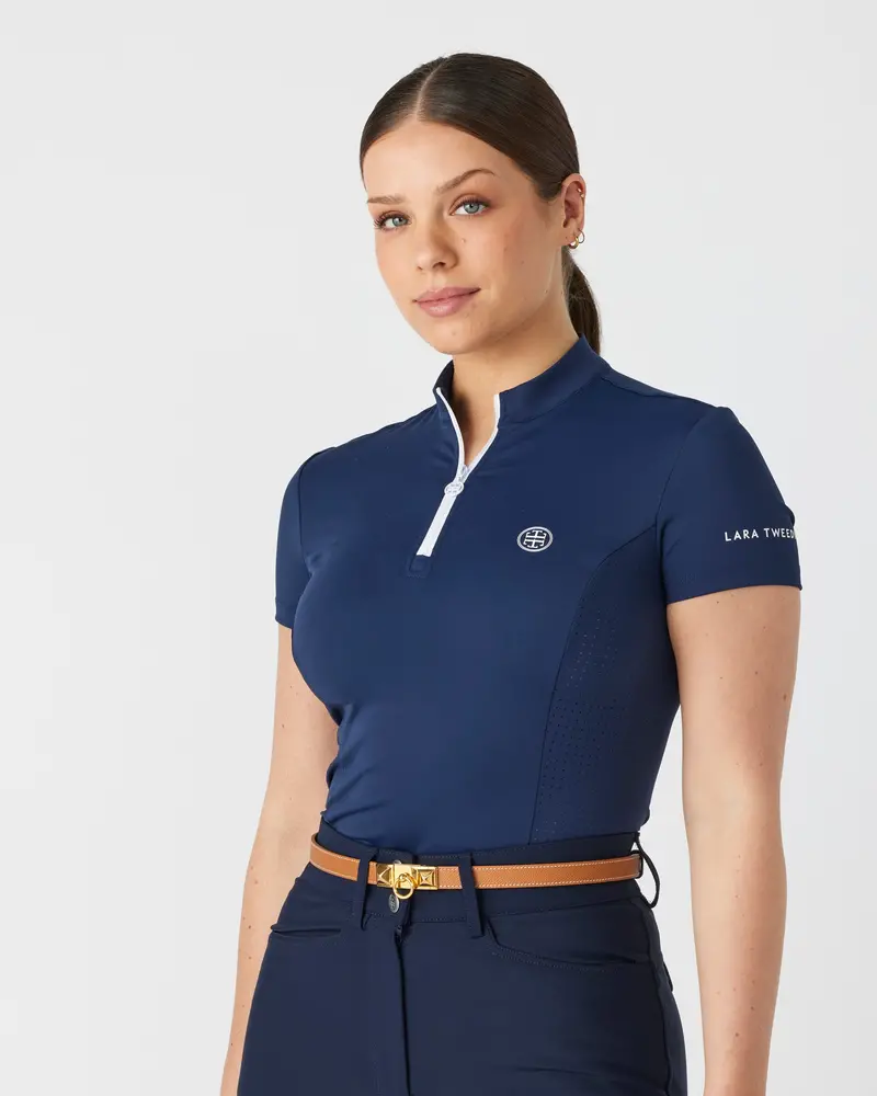 Lt Active Fit Riding Top S/S- Classic Navy 1