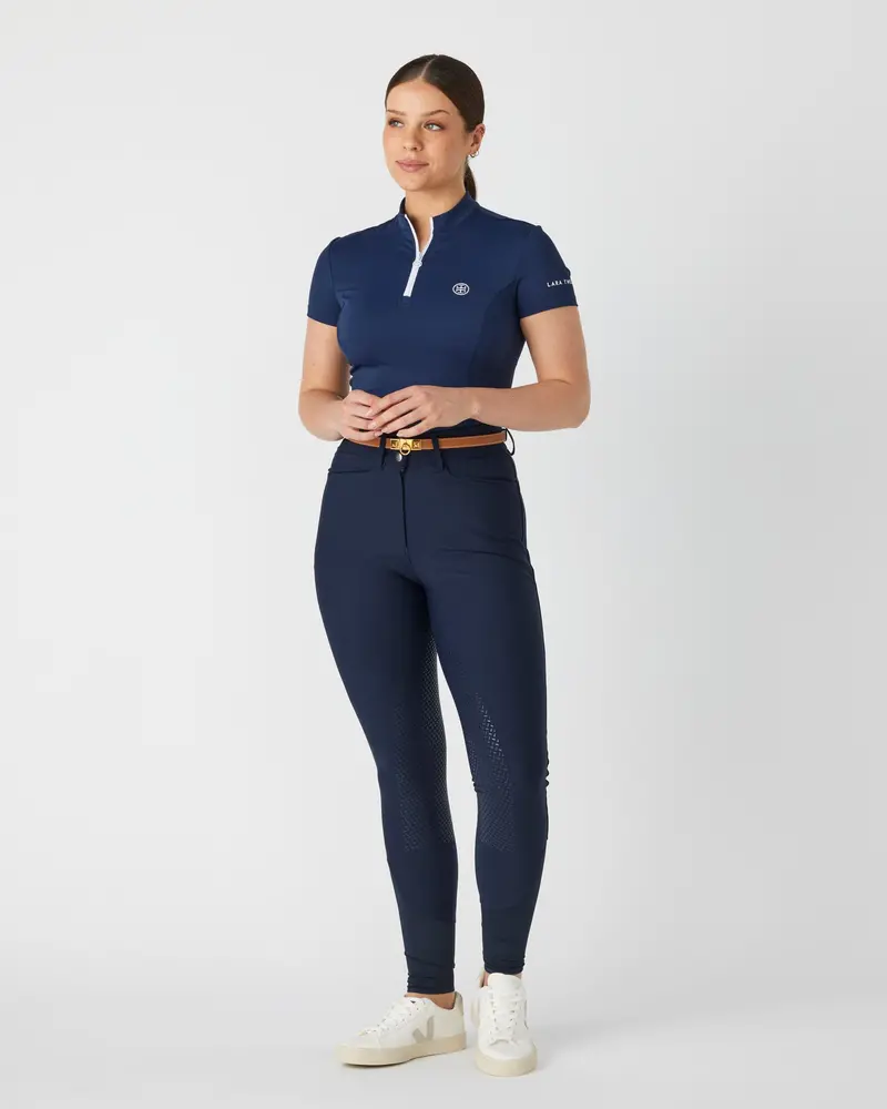 Lt Active Fit Riding Top S/S- Classic Navy 3
