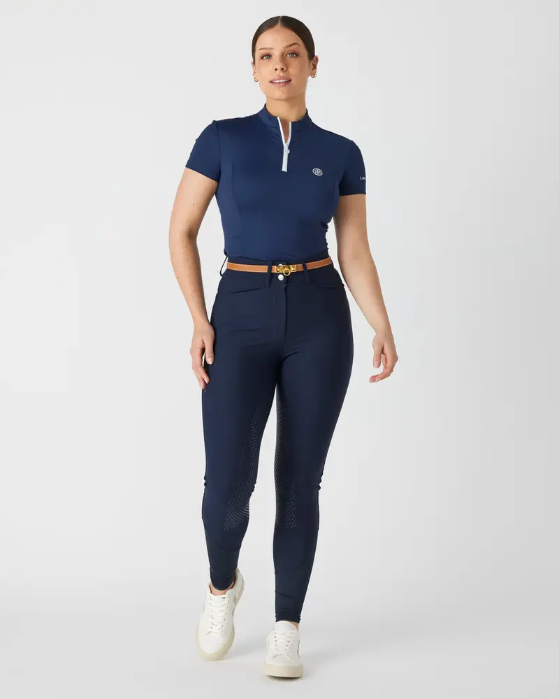 Lt Active Fit Riding Top S/S- Classic Navy 5