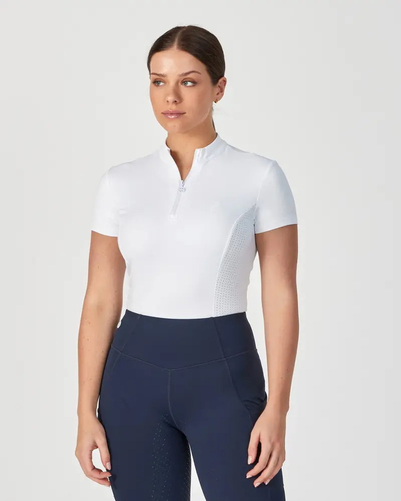 Lt Active Fit Riding Top S/S-White 1