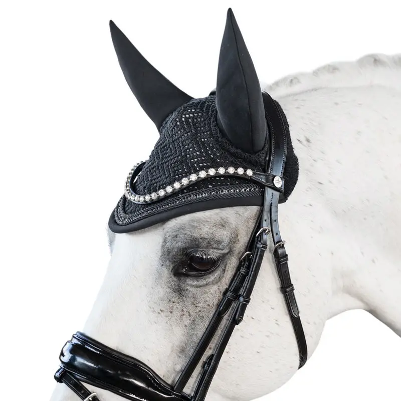 Lt Black Crystals Moderne Ear Bonnet 1