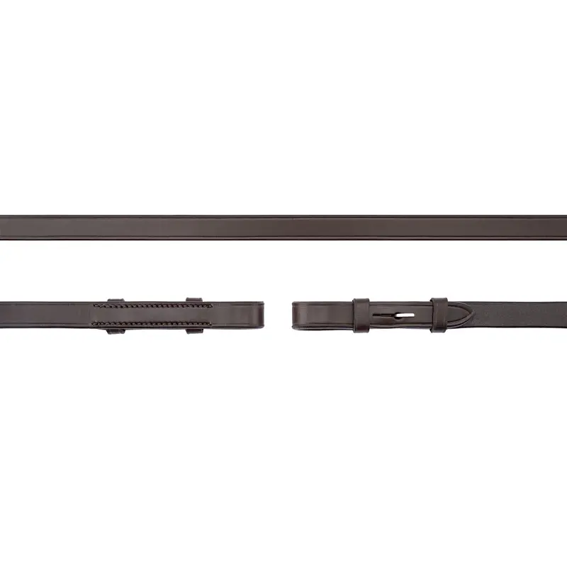 Lt Flat Leather Reins - Brown 1