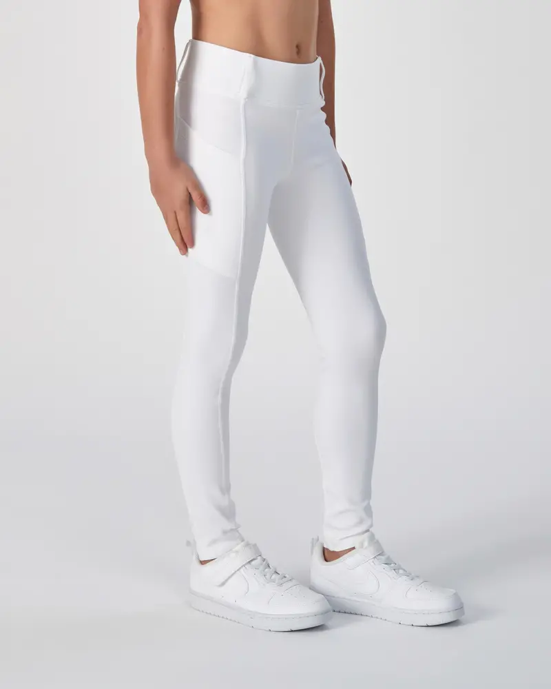 Lt Harmony Performance Kids Tights- White 1