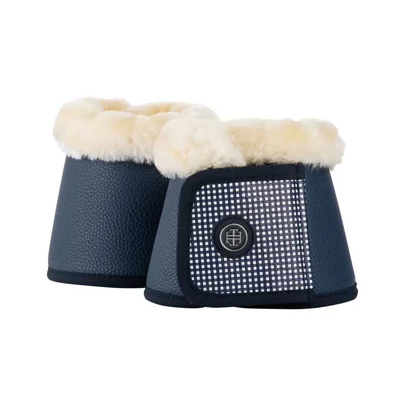 Lt Navy Mini Check Bell Boots 1