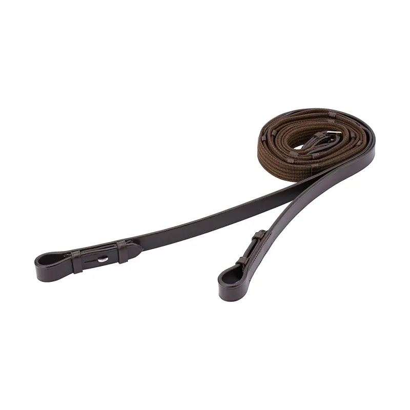 Lt Webbing Grip Reins - Brown 2