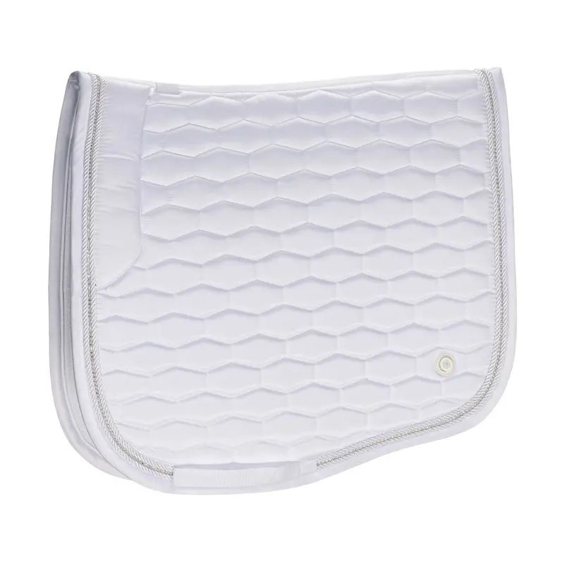 Lt White Contour Crystal Saddle Pad 1