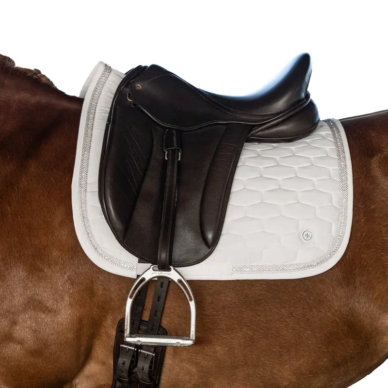 Lt White Crystals Cob Saddle Pad 1