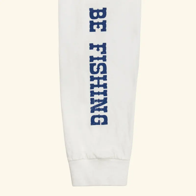 Marlin Fishing Long Sleeve T-Shirt (Vintage White) 5