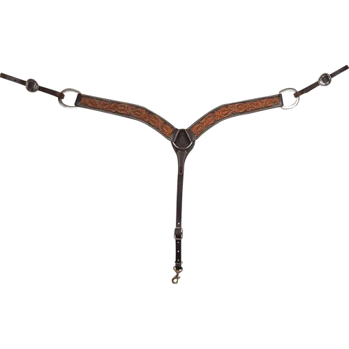 Martin 2" Floral Tooled Breastcollar 1