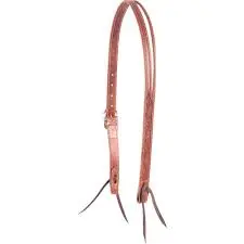 Martin Ranahan Floral Chestnut Split Ear Headstall 2