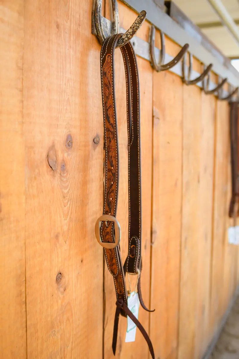Martin Ranahan Weathered Antiqued Split Ear Headstall 1