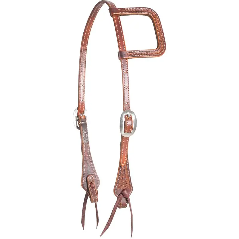 Martin Weathered Antiqued Mini Basket Slip Ear Headstall 1