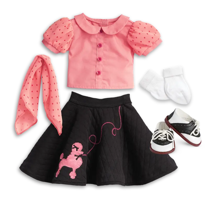 Maryellen's™ Poodle Skirt Outfit For 18-Inch Dolls (Historical Characters) 1