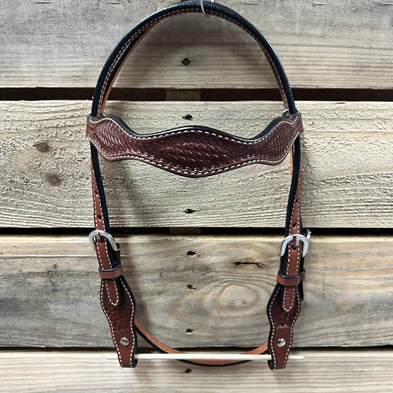 Medium Oil Cob - Gag Browband Headstall / Bridle- Short Cheeks 1