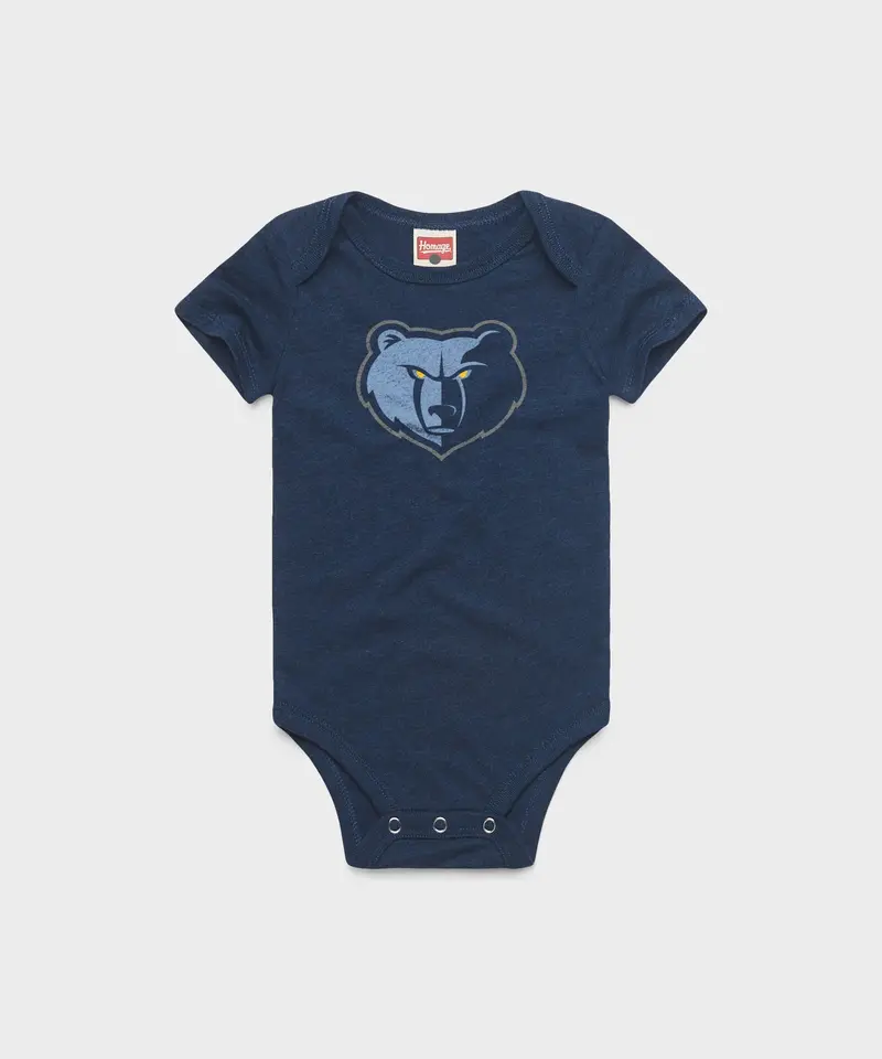 Memphis Grizzlies Logo Baby One Piece 1