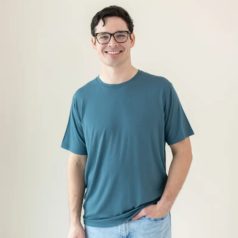 Men's Crew Neck Tee In Atlantic 1