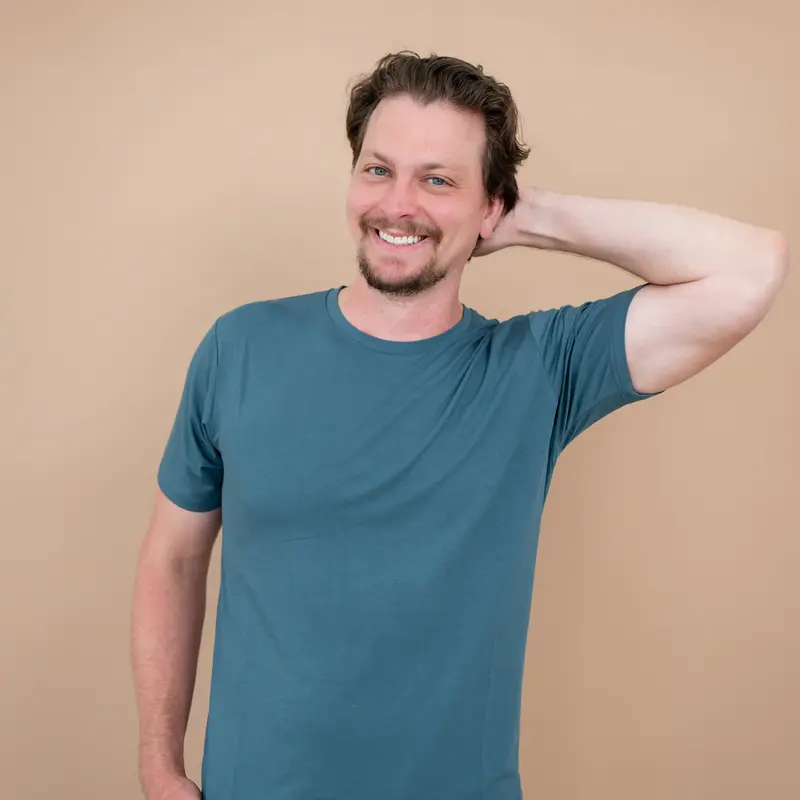 Men's Crew Neck Tee In Atlantic 3