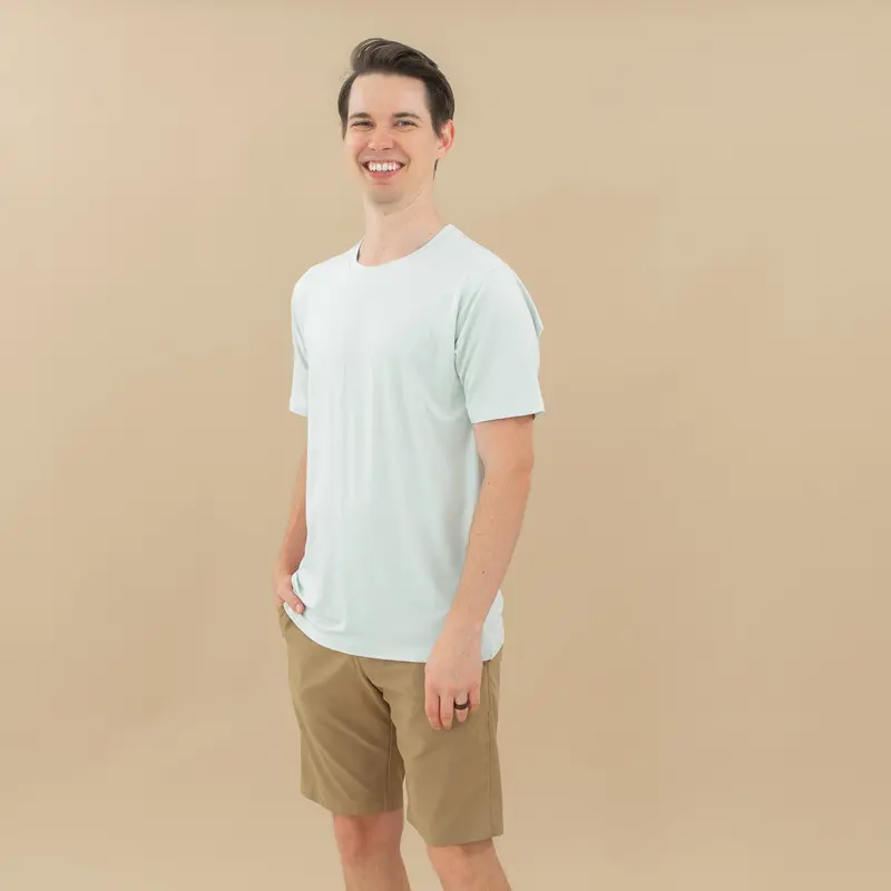 Men's Crew Neck Tee In Dew 1