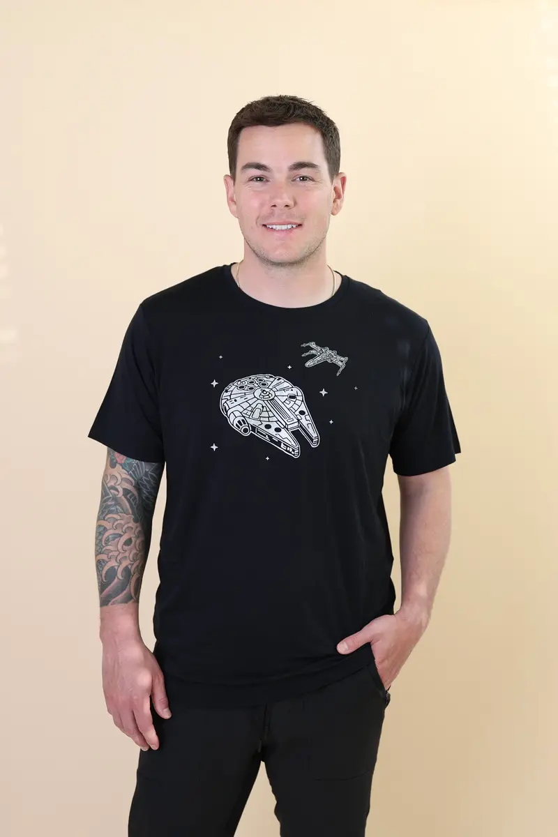 Men's Crew Neck Tee In Millennium Falcon™ 1