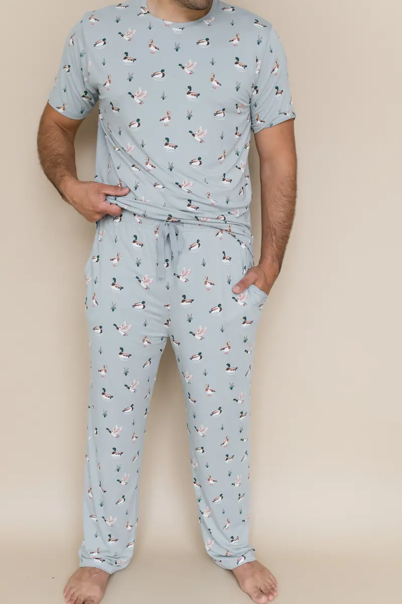 Men's Lounge Pants In Mallard Duck 1