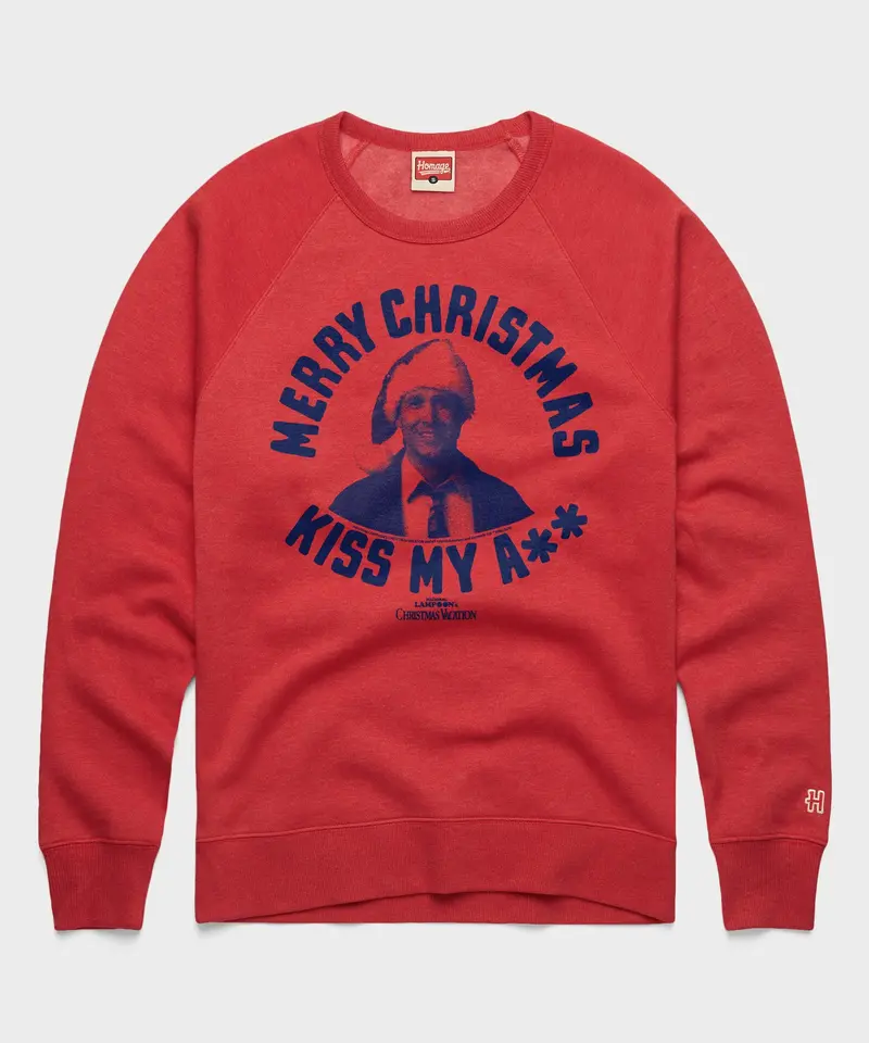 Merry Christmas Kiss My Ass Crewneck 1