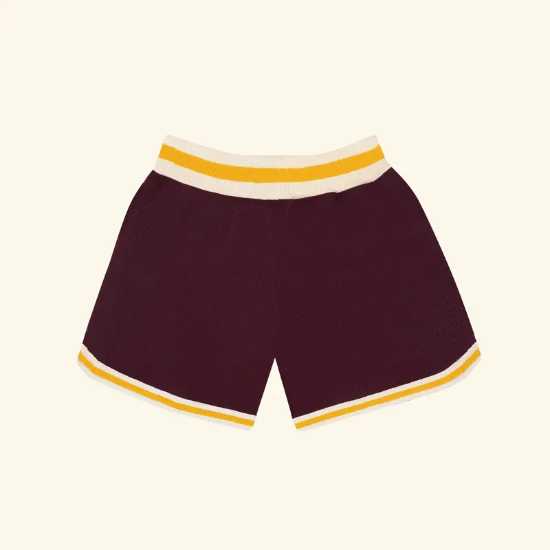 Mesh B-Ball Shorts (Maroon) 4