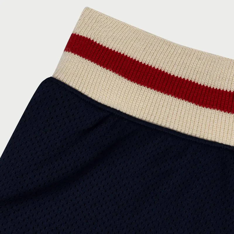 Mesh B-Ball Shorts (Navy Blue) 2