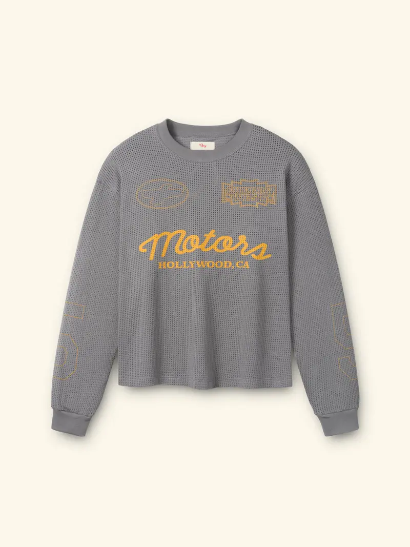 Mesh Motors Long Sleeve (Charcoal) 1