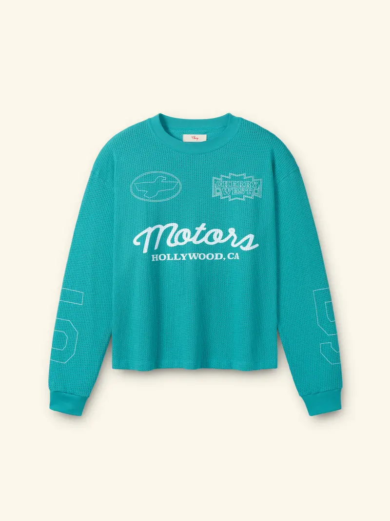 Mesh Motors Long Sleeve (Turquoise) 1
