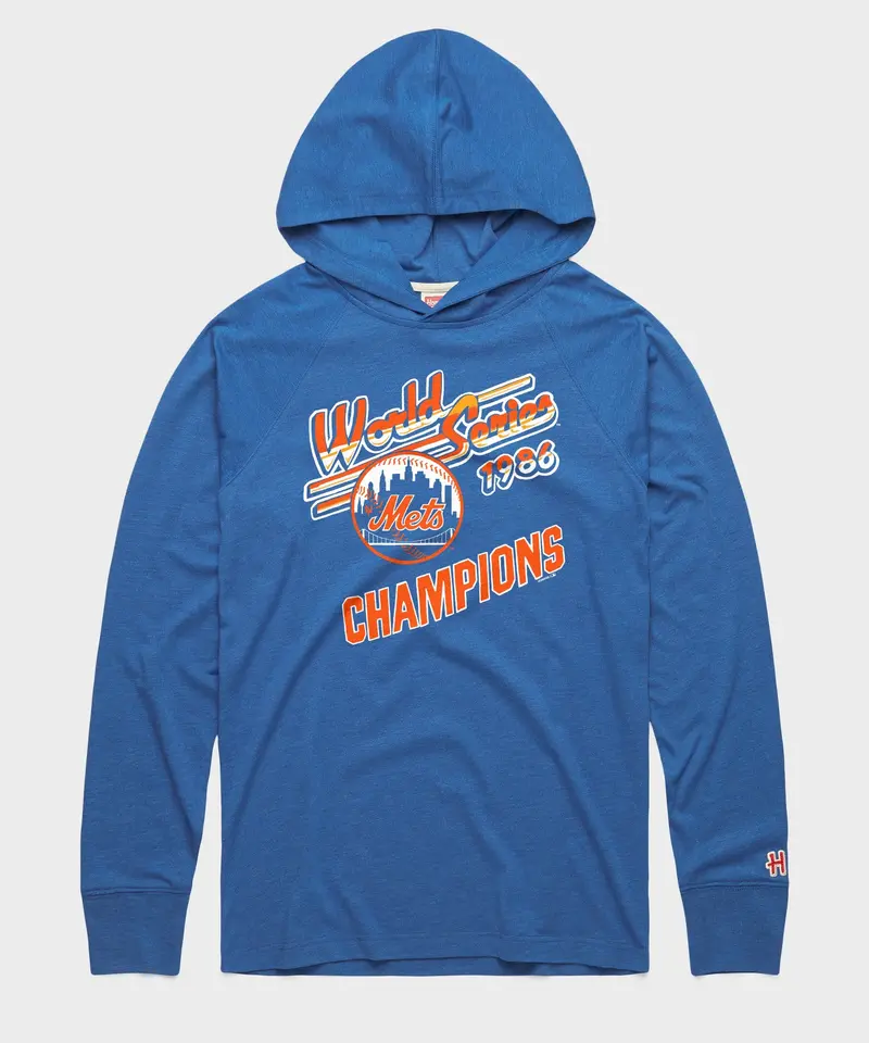 Mets World Series Champs 1986 Lightweight Hoodie 1