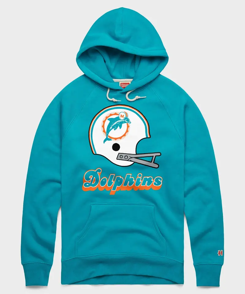 Miami Dolphins Big Helmet Hoodie 1