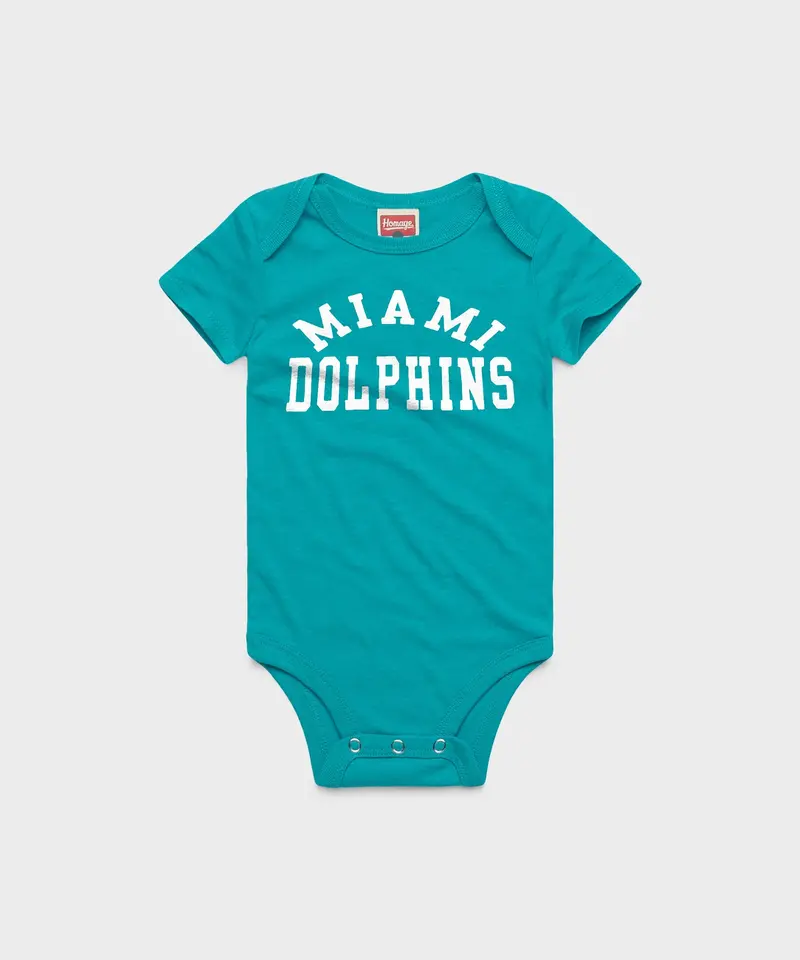 Miami Dolphins Classic Baby One Piece 1