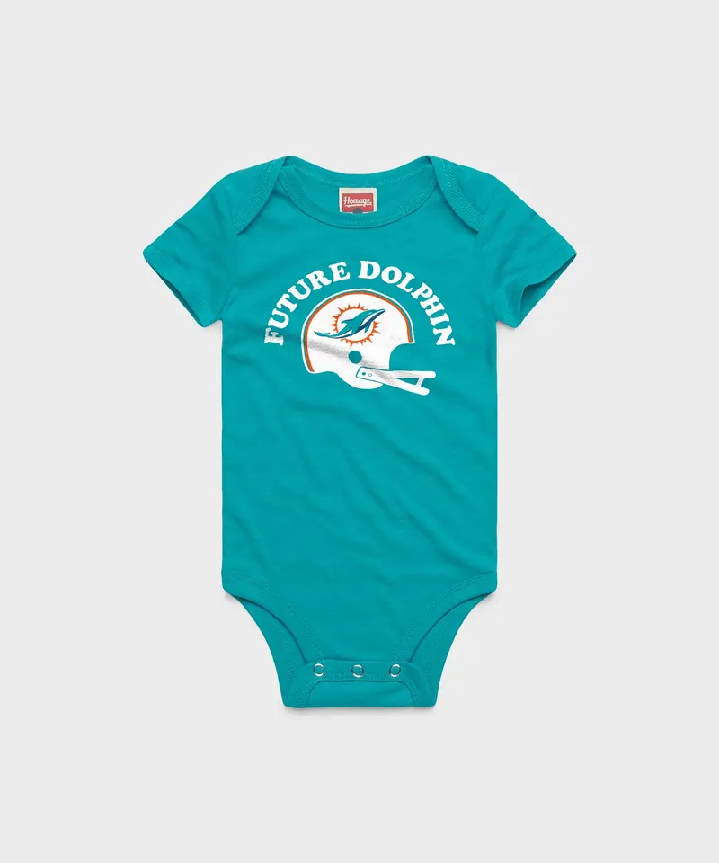 Miami Dolphins Future Dolphin Baby One Piece 1