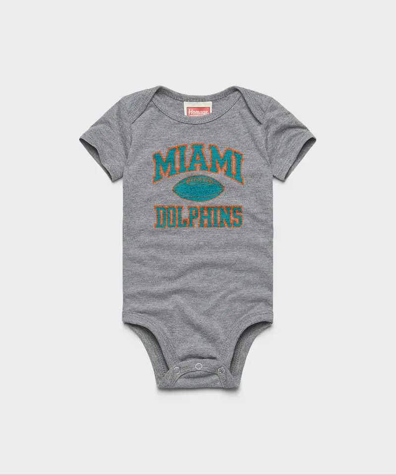 Miami Dolphins Gridiron Baby One Piece 1
