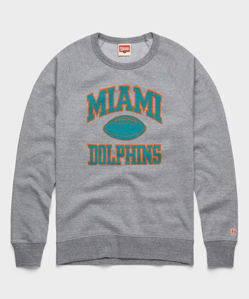 Miami Dolphins Gridiron Crewneck 1