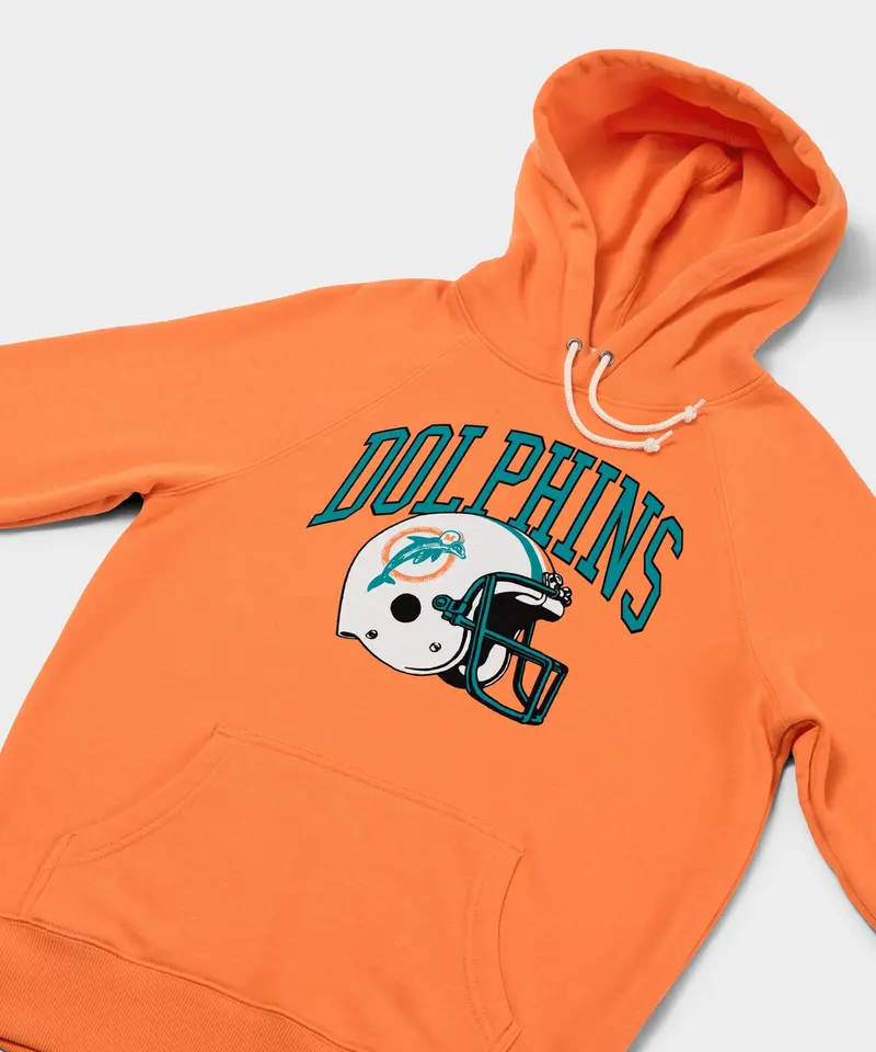 Miami Dolphins Helmet Retro Hoodie 2