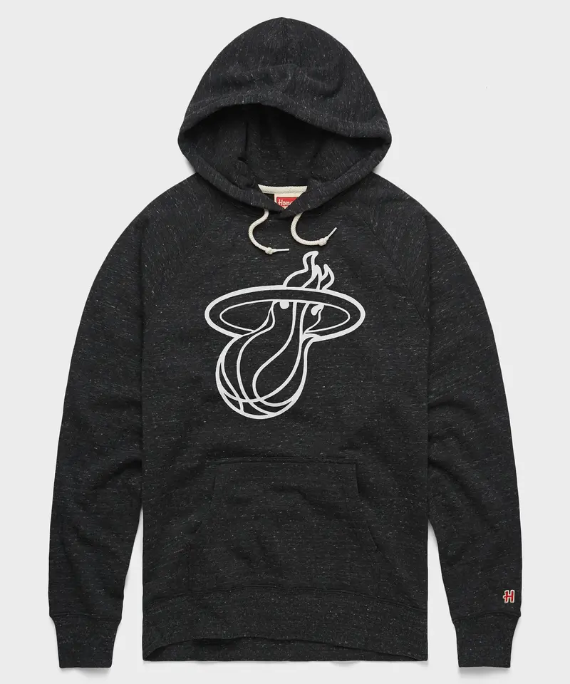 Miami Heat Blacktop Logo Hoodie 1