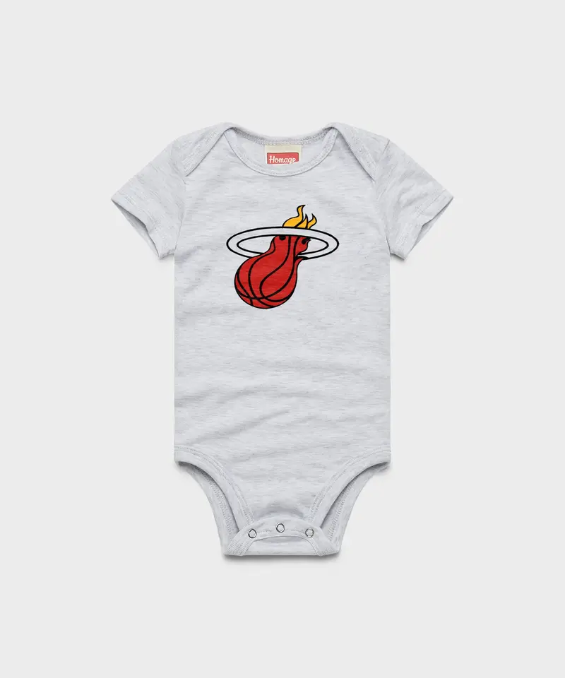 Miami Heat Logo Baby One Piece 1