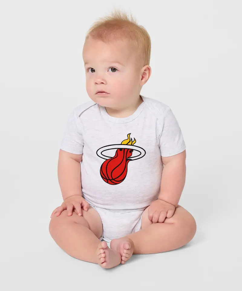 Miami Heat Logo Baby One Piece 3