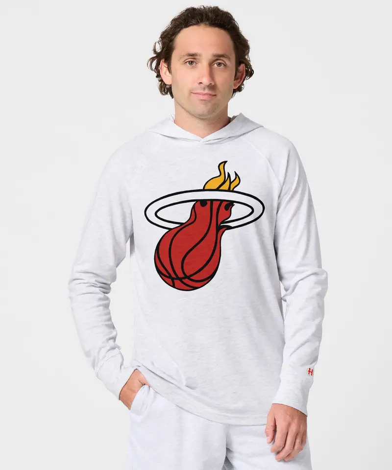Miami Heat Logo Lightweight Hoodie 3