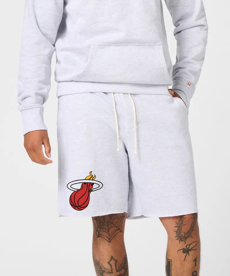 Miami Heat Logo Sweat Shorts 3