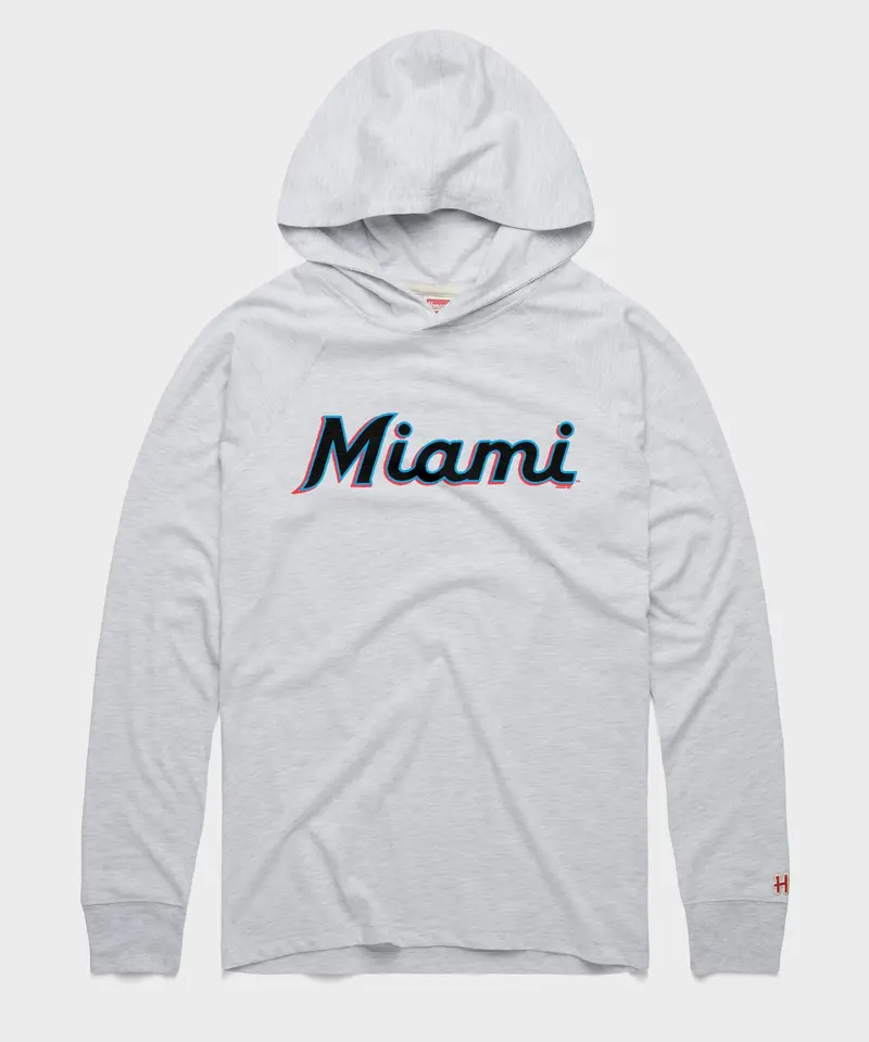 Miami Marlins Jersey Logo '19 Lightweight Hoodie 1