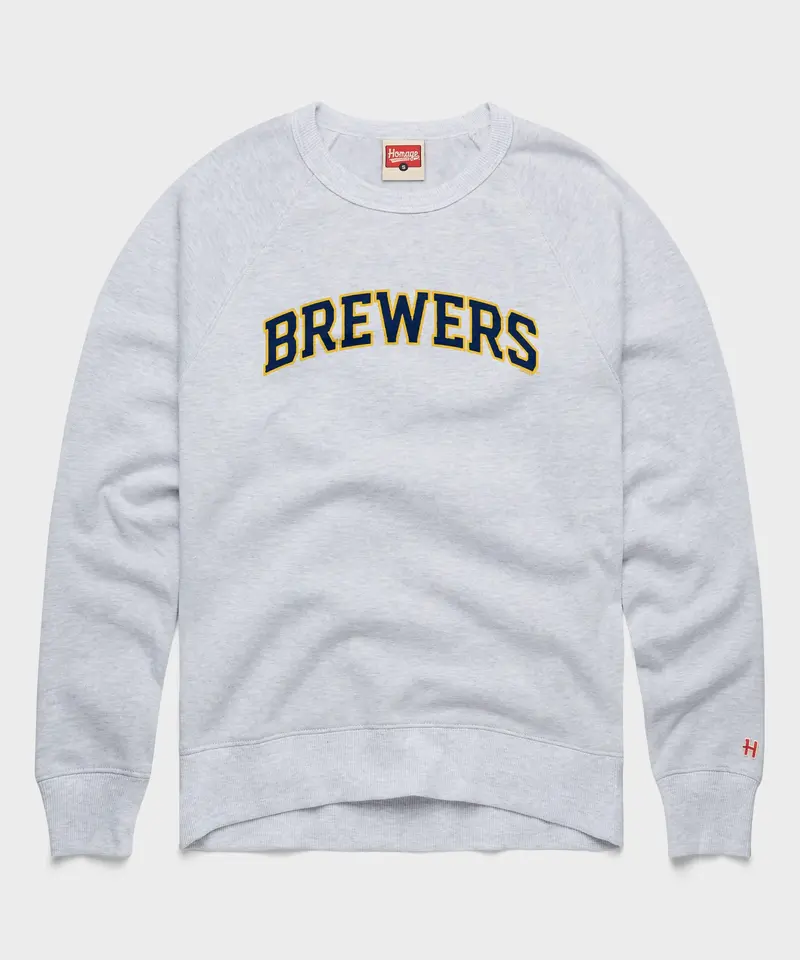 Milwaukee Brewers Jersey Logo '20 Crewneck 1