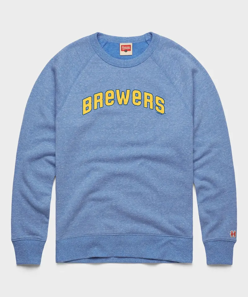 Milwaukee Brewers Jersey Logo '70 Crewneck 1