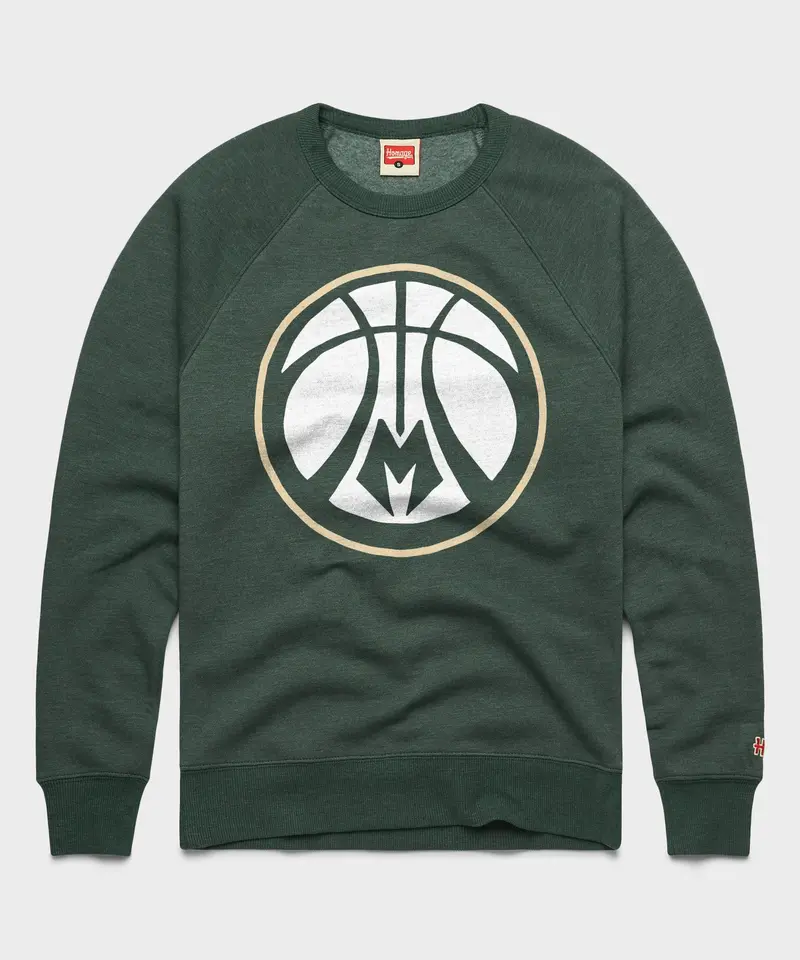 Milwaukee Bucks Alt Logo Crewneck 1