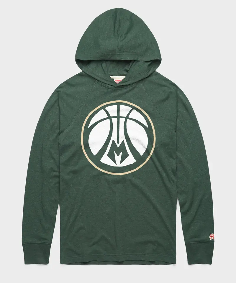 Milwaukee Bucks Alt Logo Lightweight Hoodie 1
