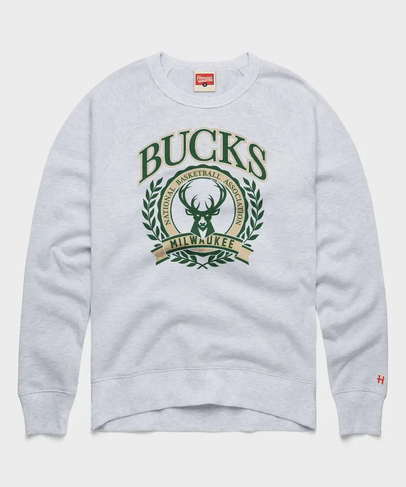 Milwaukee Bucks Crest Crewneck 1