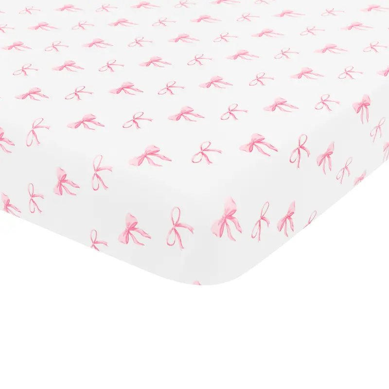 Mini Crib Sheet In Bow 1
