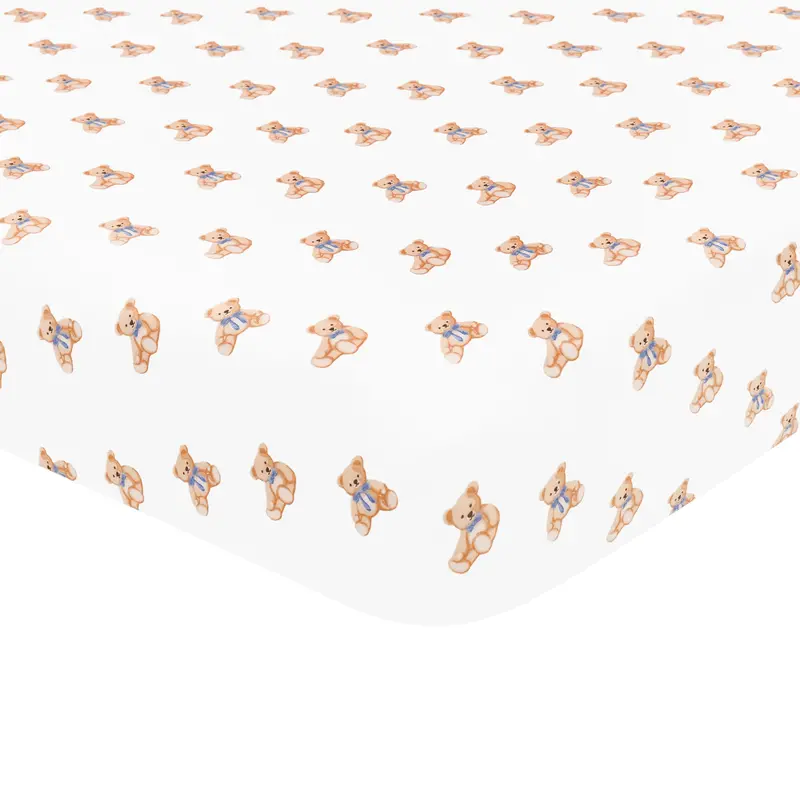 Mini Crib Sheet In Teddy Bear 1